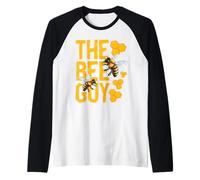 The Bee Guy Apicoltore Apicoltura Alveare Miele Api Divertente Maglia con Maniche Raglan