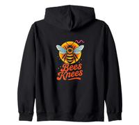 The Bees Knees Divertente Carino Bee Pun Primavera Estate Buzz Felpa con Cappuccio