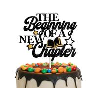 The Beginning of A New Chapter Cake - Toper - Torta di addio - Pick per il 2024 Laurea - Baby Party New Home Job Change Party Decorazioni
