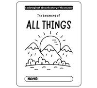 The beginning of all things: A coloring book about the story of the creation