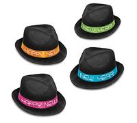 The Beistle 88190-25 - Cappelli da presidente fluorescenti, assortiti, taglia unica, confezione da 25