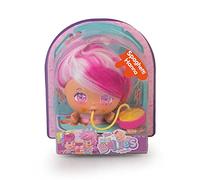 The Bellies From Bellyville - Mini Bellie Spaghetti HaHa Hanna, Bambola Piccola Mangiare Spaghetti, Dale da Mangiare, con 2 Accessori, per Ragazze e Ragazzi a partire da 3 anni, Famosa (BEE10100)