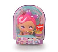 The Bellies From Bellyville - Mini Bellie Spaghetti Roxi Roll, piccola bambola che mangia spaghetti, Dare da mangiare, con 2 accessori, per ragazze e ragazzi a partire da 3 anni, Famosa (BEE10200)
