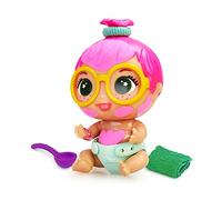 The Bellies from Bellyville - Mini Bellies Messy Mash | Mini Pepa Prr - Profumo alla Fragola, con cucchiaio, pannolino e spugnetta per pulirlo