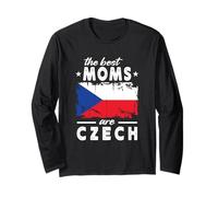 The Best Moms are Czech Mother's Day Czech Republic Flag Maglia a Manica