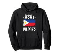 The Best Moms are Filipino Mother's Day Philippines Flag Felpa con Cappuccio