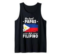 The Best Papas are Filipino Father's Day Philippines Flag Canotta
