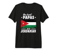 The Best Papas Are Jordanian Father's Day Jordan Flag Maglietta Premium