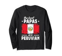 The Best Papas are Peruvian Father's Day Peru Flag Maglia a Manica
