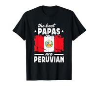The Best Papas are Peruvian Father's Day Peru Flag Maglietta
