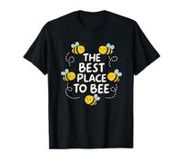 The Best Place to Bee Cozy Honeybee Hive Home Maglietta