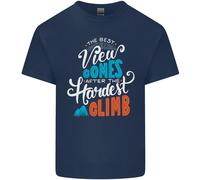 The Best Views Come Dal più Difficile Climb T-Shirt Ragazzi Ragazze