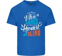 The Best Views Come Dal più Difficile Climb T-Shirt Ragazzi Ragazze