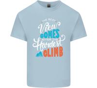 The Best Views Come Dal più Difficile Climb T-Shirt Ragazzi Ragazze