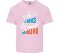 The Best Views Come Dal più Difficile Climb T-Shirt Ragazzi Ragazze