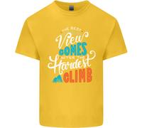 The Best Views Come Dal più Difficile Climb T-Shirt Ragazzi Ragazze
