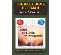 The Bible Book of Isaiah Word Search Puzzle Book: Word Searches with Easy to Read Print about The Bible Book of Isaiah, Hope and Holiness, Prophet’s ... Gift for Vacations, Holidays and Free