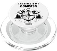 The Bible is My Compass - Joshua 1:8 Christian Faith Camping PopSockets PopGrip per MagSafe