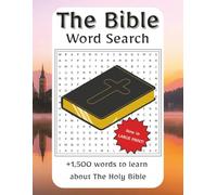 The Bible Word Search Large Print: Word Search in Large Print about The Holy Bible, its names, places, moments, figures, and more | 1,500+ words and ... … A perfect gift for holidays and free time.