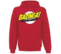 The Big Bang - Felpa Bazinga Super Logo - Rosso (XXL)