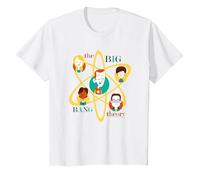 The Big Bang Theory Atomic Friends Maglietta, Bambini, Bianco, 6 Anni
