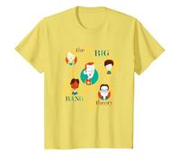 The Big Bang Theory Atomic Friends Maglietta, Bambini, Limone, 8 Anni