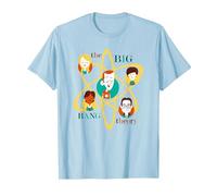 The Big Bang Theory Atomic Friends Maglietta, Uomo, Celeste, XXL