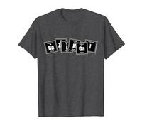 The Big Bang Theory Bazinga Elements Maglietta, Uomo, Grigio Scuro, 4XL