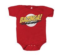 The Big Bang Theory Bazinga - Tutina per neonato, colore: Rosso 24 Mesi
