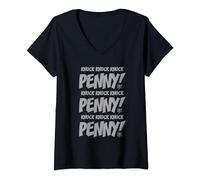 The Big Bang Theory Knock Knock Knock Penny Maglietta con Collo a V