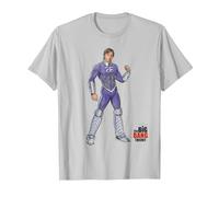 The Big Bang Theory Raj Superhero Maglietta, Uomo, Argento, L