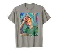 The Big Bang Theory Sheldon Painting Maglietta, Uomo, Ardesia, S