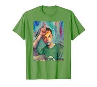 The Big Bang Theory Sheldon Painting Maglietta, Uomo, Erba, S