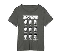 The Big Bang Theory Sheldon's Emotions Maglietta, Donna Plus-Size, Asfalto, 4X