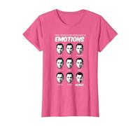 The Big Bang Theory Sheldon's Emotions Maglietta, Donna, Rosa mélange, XS