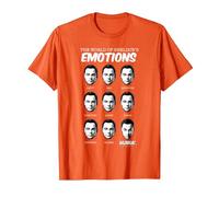 The Big Bang Theory Sheldon's Emotions Maglietta, Uomo, Arancio, XXL