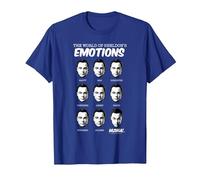 The Big Bang Theory Sheldon's Emotions Maglietta, Uomo, Blu Reale, S