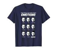 The Big Bang Theory Sheldon's Emotions Maglietta, Uomo, Navy, 5XL