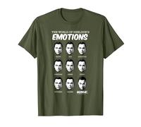 The Big Bang Theory Sheldon's Emotions Maglietta, Uomo, Oliva, S