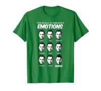 The Big Bang Theory Sheldon's Emotions Maglietta, Uomo, Verde Mela, M