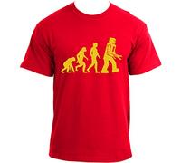The Big Bang Theory T-shirt Robot Evolution Red, Rosso, L