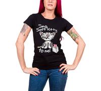 The Big Bang Theory T Shirt Sing Soft Kitty Official Womens Junior Fit Black