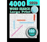 The Big Black 4000 word search puzzle book | Large Print Full 1-Page Solutions: 100 Themes on The Human Experience | For Adults | Seniors |