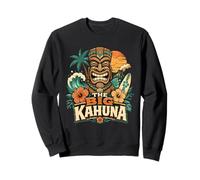 The Big Kahuna Hawaiian Tiki Surf Vintage Tropical Felpa