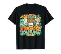 The Big Kahuna Hawaiian Tiki Surf Vintage Tropical Maglietta