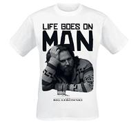 The Big Lebowski Life Goes On T-Shirt bianco L