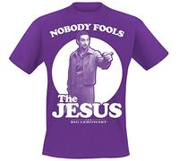 The Big Lebowski Nobody Fools The Jesus T-Shirt lilla M
