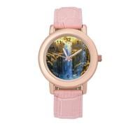 The Big Moon - Orologio da polso da donna, elegante, analogico, al quarzo, con cinturino in pelle, Stile:, regular, Cinturino
