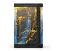 The Big Moon - Portafoglio a tre ante con scomparti per carte di credito, per uomo e donna, Stile:, Taglia unica