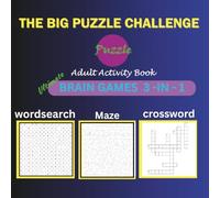 The Big Puzzle Challenge: Adult activity Book